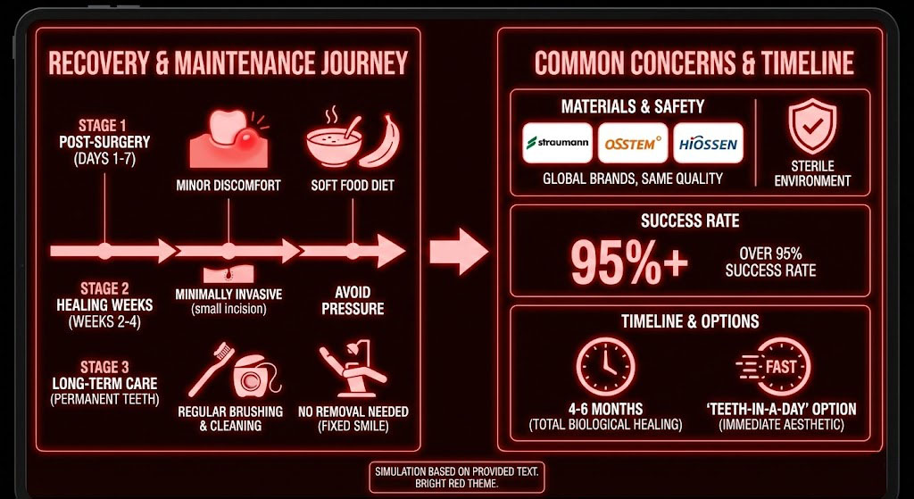 Navigating the recovery phase and maintaining your new smile